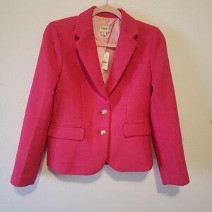 J. Crew Pink Blazer with Gold Buttons